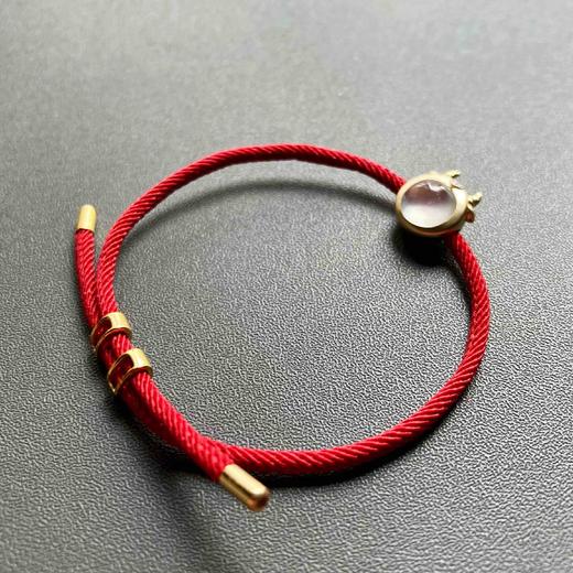 高冰到玻璃种翡翠抱抱牛手链手绳18k黄金钻石镶嵌 商品图2