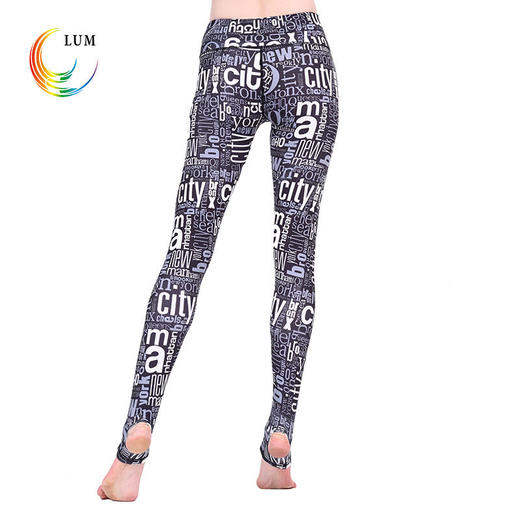 LUM8967露檬瑜伽专业瑜伽长裤印花踩脚裤 商品图1