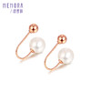 【热销爆款】玫瑰色18K金淡水珍珠耳饰一款多戴耳环ZE204201 商品缩略图3