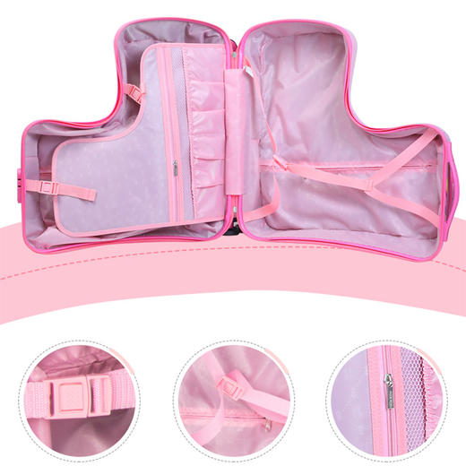 hellokitty女童拉杆箱木马可坐骑万向轮旅行箱 商品图2