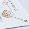 OSM欧诗漫 珍珠四叶草胸针 天然淡水珍珠 商品缩略图1