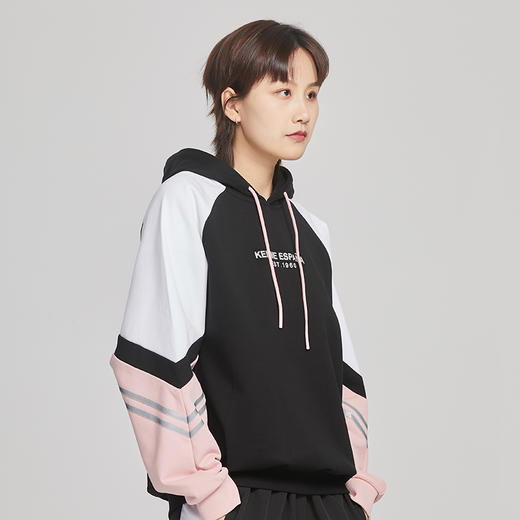 卡尔美运动休闲卫衣春秋款男女中性套头衫拼接针织上衣 商品图1