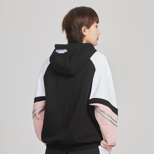 卡尔美运动休闲卫衣春秋款男女中性套头衫拼接针织上衣 商品图3