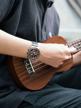 西铁城日本官方正品光动能时尚潮流不锈钢表带防水男表CA4454-89L 商品图3