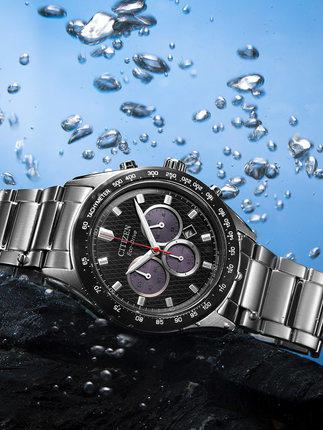 西铁城日本官方正品光动能时尚潮流不锈钢表带防水男表CA4454-89L 商品图5