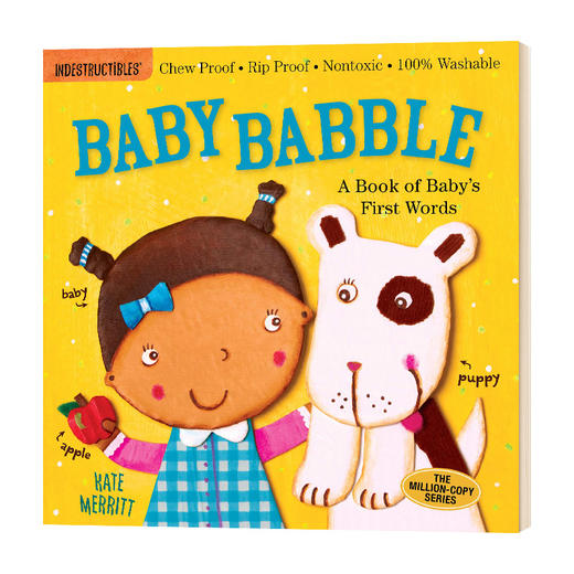 宝宝牙牙学语咬咬书 英文原版绘本 Indestructibles Baby Babble 幼儿英语启蒙玩具书 英文版进口原版书籍 商品图0