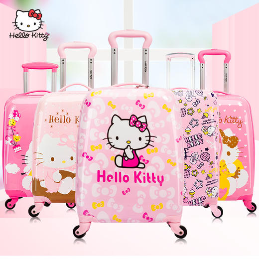 hellokitty儿童行李箱女公主万向轮20寸18可坐登机女童学生拉杆箱 商品图0