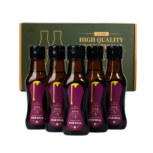 【苏籽油】100ml*5瓶/箱，α-亚麻酸＞60%，口感清香 老少皆宜 商品图2