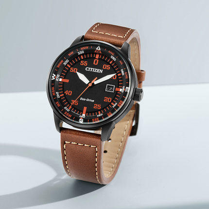 西铁城日本官方正品光动能休闲皮带男表BM7395-11E 商品图5