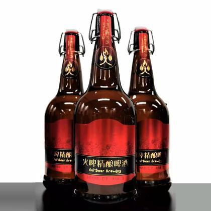 火啤精酿11°P德式风味啤酒 一箱6瓶，每瓶1升 商品图2