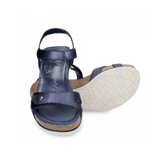 #断码特价40码#西班牙原产超舒适女士皮凉鞋海蓝色JSB4（超轻款） 商品图2