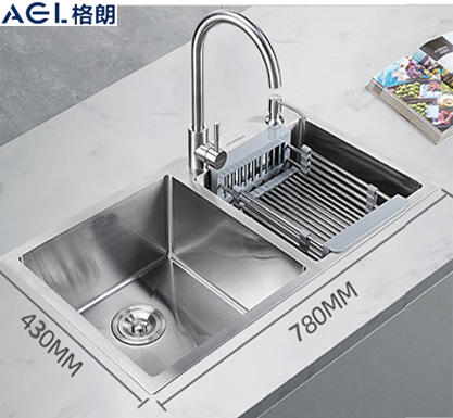 格朗 304不锈钢 手工盆 78*43cm 商品图0