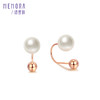【热销爆款】玫瑰色18K金淡水珍珠耳饰一款多戴耳环ZE204201 商品缩略图1