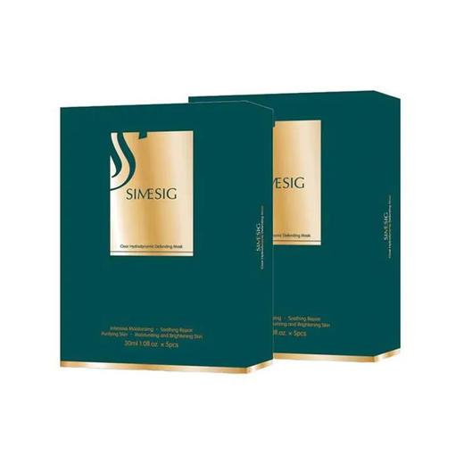 4.29母亲节活动 | SIMSIG/诗美诗格 密集补水 净肌水动力防护面膜五盒（赠诗美诗格补水面膜*1+海茴香精华乳3g*10袋）[D类] 商品图1