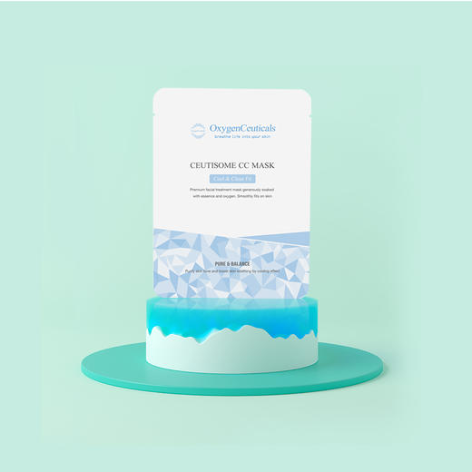 【氧丽可丝】韩国进口氧丽可丝紧致补水保湿敏感肌修缇准清凉修护贴片面膜6片 商品图2