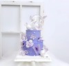 仙女紫色蝴蝶双层蛋糕 商品缩略图1