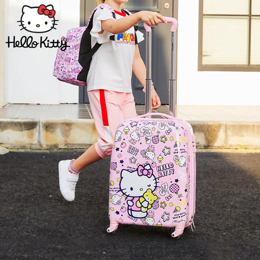 hellokitty儿童行李箱女公主万向轮20寸18可坐登机女童学生拉杆箱 商品图3