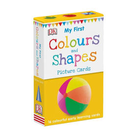 DK单词启蒙认读卡颜色形状 英文原版 My First Colours and Shapes 16张卡片 英文版进口儿童英语启蒙认知学习卡片 亲子互动