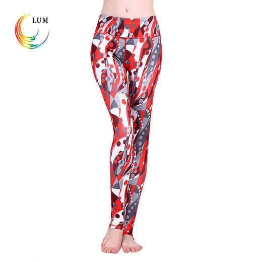 LUM8961露檬印花踩脚瑜伽裤 商品图3