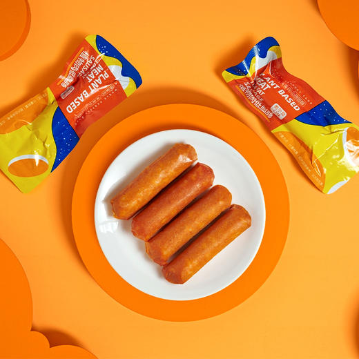 素食庄园齐善素食低脂肠低脂高蛋白0胆固醇健身代餐零食解馋植物肉肠 商品图4