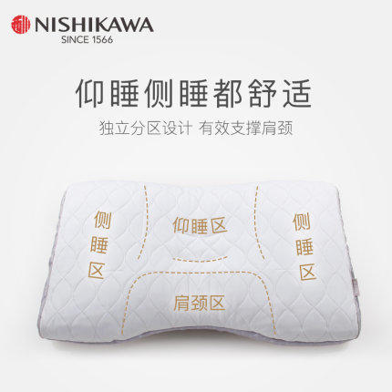 日本西川 进口蓝色软管枕 商品图4