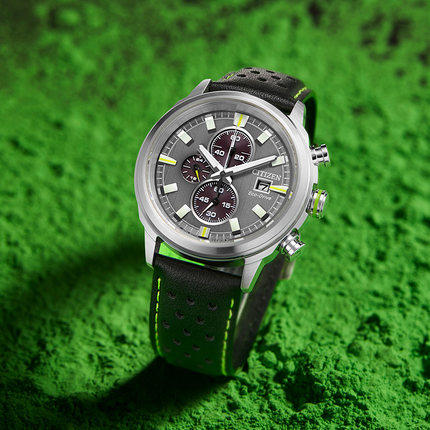 西铁城官方日本正品时尚休闲光动能夜光防水皮带男表CA0739-13H 商品图1