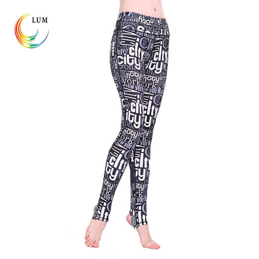 LUM8967露檬瑜伽专业瑜伽长裤印花踩脚裤 商品图2