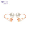 【热销爆款】玫瑰色18K金淡水珍珠耳饰一款多戴耳环ZE204201 商品缩略图2