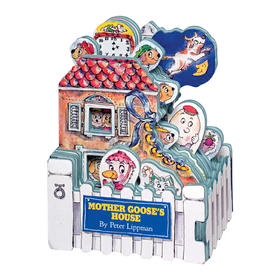 迷你屋系列 鹅妈妈 英文原版 Mini House Mother Goose's House 鹅妈妈的家 纸板造型玩具书 英文版幼儿英语启蒙读物 进口原版书籍
