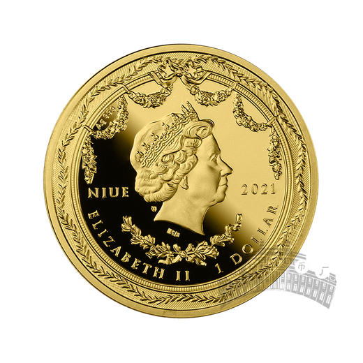 【现货】甲壳虫钟表纪念币（镀24K金） 商品图1