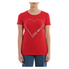 LOVE MOSCHINO 莫斯奇诺 女士短袖T恤 字母爱心 红色 W4F7 339E 2011 P05 商品缩略图1