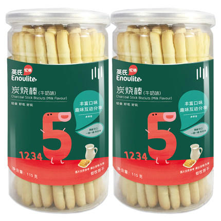 英氏*炭烧棒牛奶味5段115克 商品图0