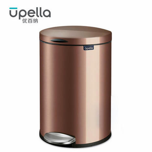优百纳骑士系列北欧创意不锈钢垃圾桶 家用脚踏式带盖大号 厨房卧室客厅 商品图3