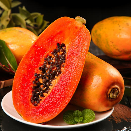 【自然树上熟】雷州冰糖红心木瓜 果香浓郁 甜蜜多汁 细腻爽口 收到可直接吃的快乐 商品图0