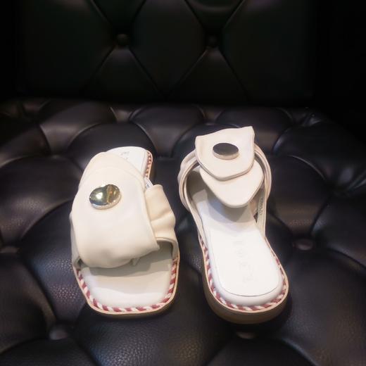 LFGJ  5808舒适牛筋底羊皮女拖 商品图5