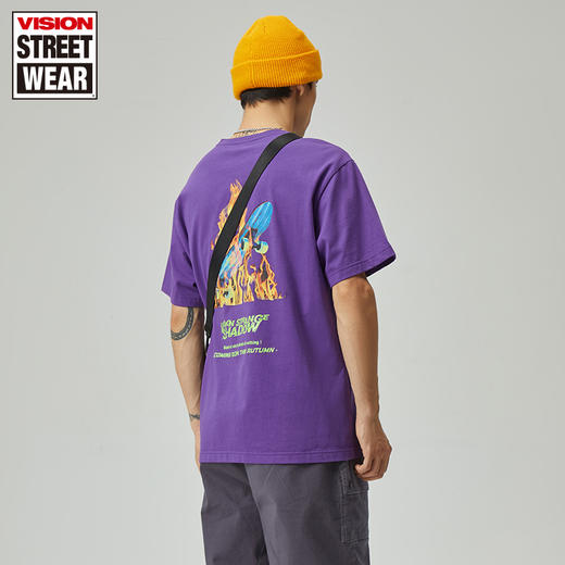 【199元任选3件】Vison宽松版胶印和数码直喷工艺短袖T恤V203MC9001 商品图2