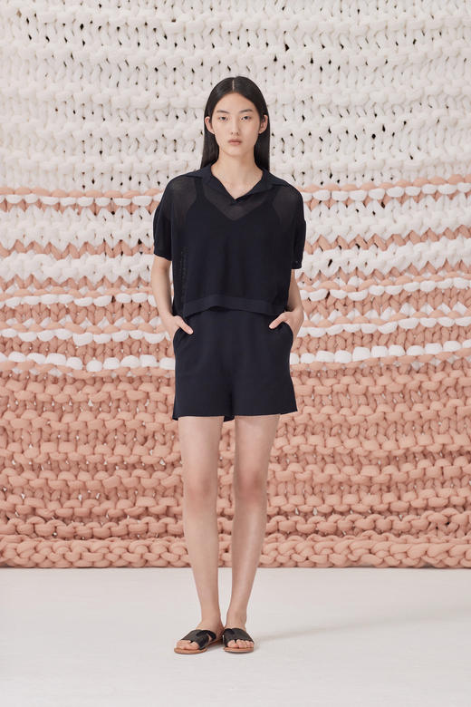  春夏 针织女西短裤 SJS93K023N 商品图2