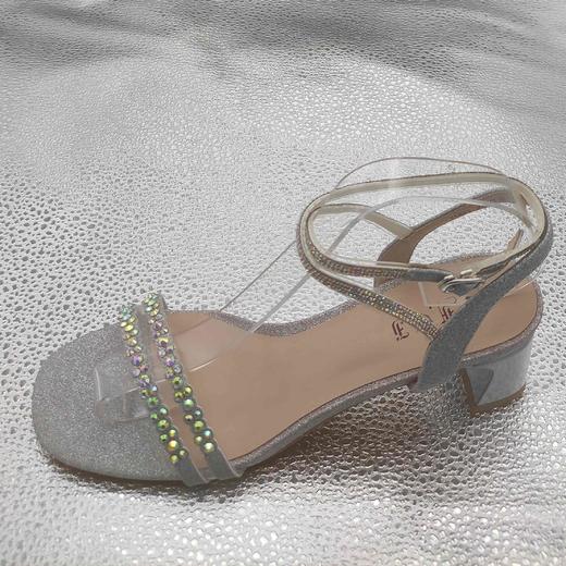 lFGJ 11803时尚水钻格力特细带中跟女凉鞋 商品图1