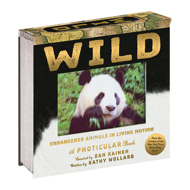光与影视觉书系列野生动物3d立体动画书英文原版wild A Photicular Book 少儿英语启蒙科普百科英文版进口原版书籍