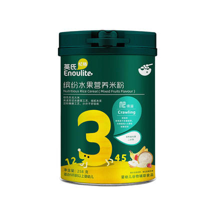 英氏*营养米粉缤纷水果3段258克 商品图0