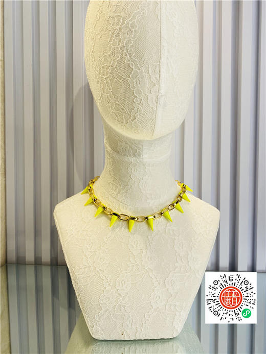 限量版本頸鏈淡金襯螢光黃釘！ 商品图0