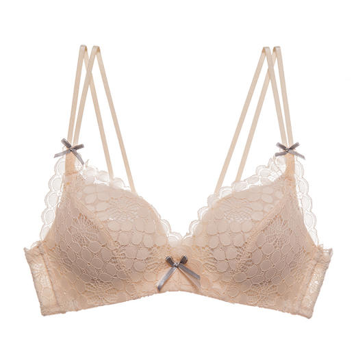 雅黛丽无钢圈双肩带美背文胸少女性感小胸内衣聚拢调整型胸罩 商品图1