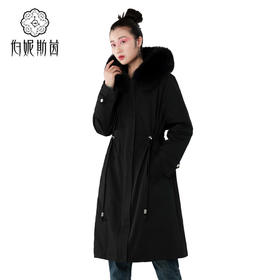 【伯妮斯茵】漆黑色-羽绒服--《冬季时尚系列》6R5436