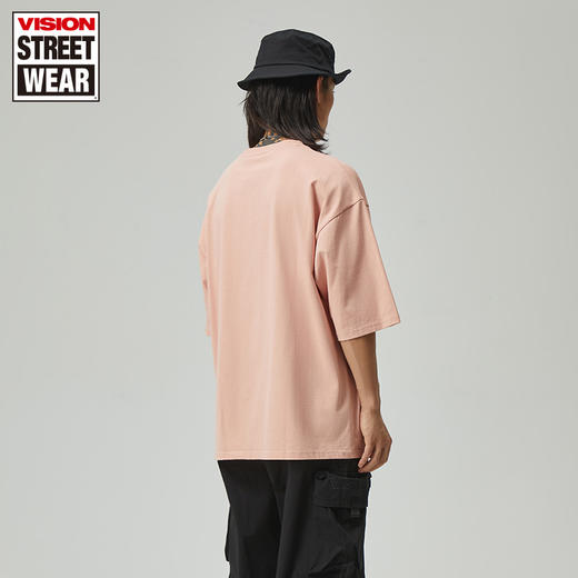 【199元任选3件】Vison宽松版落肩恐怖片主题印花短袖T恤V203NC9002 商品图3