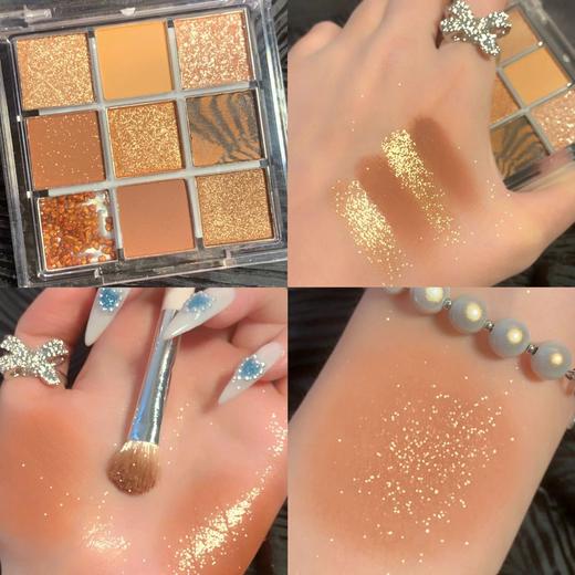 彩妆ins多色便携大地色珠光闪粉眼影 商品图0