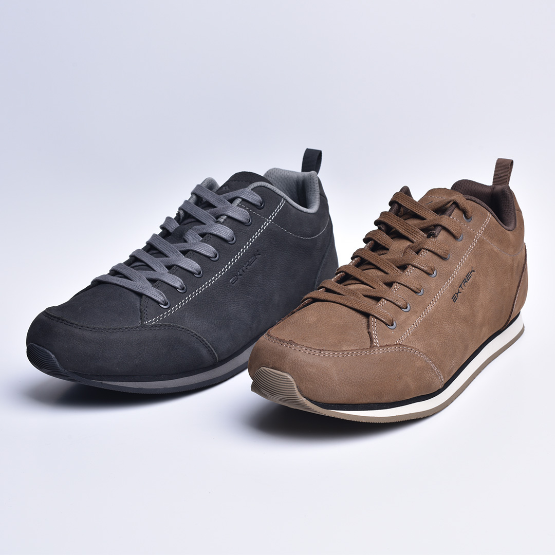 天越/Extrek低帮韩版潮流牛皮男士板鞋户外运动休闲透气百搭男鞋