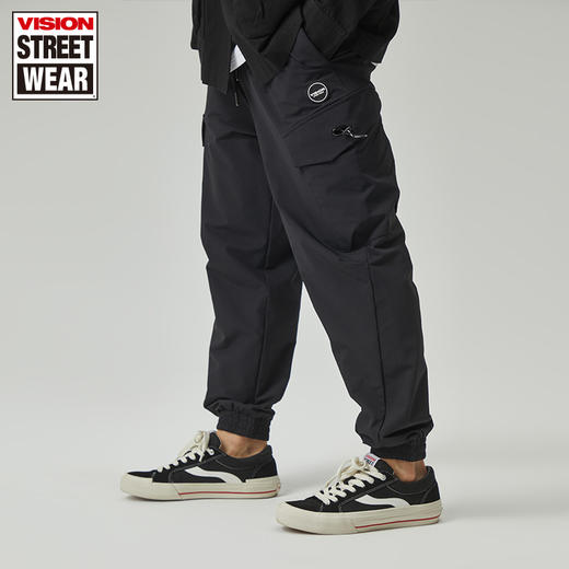 【限时价：169】梭织长裤男女同款经典版型多口袋旋涡图下装V203ND2009 商品图1