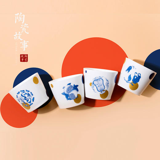 陶瓷故事陶瓷水杯手工茶杯白瓷盏品茗杯子日式猪口杯大容量主人杯 商品图0