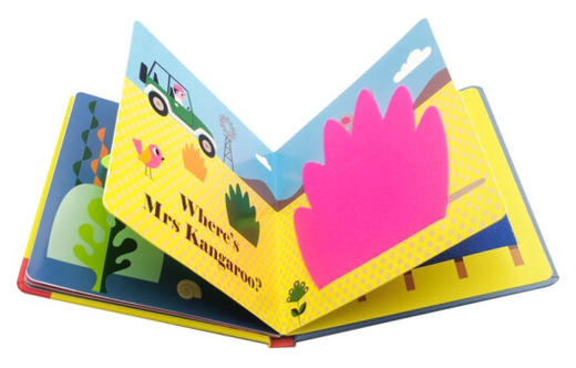 亲亲小手翻翻书 全4册 英文原版 Where's Mr Mrs Kangaroo/Dog 纸板触摸翻翻书 幼儿感官发展 早教认知绘本 商品图2