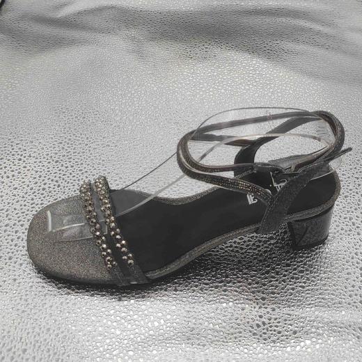 lFGJ 11803时尚水钻格力特细带中跟女凉鞋 商品图7